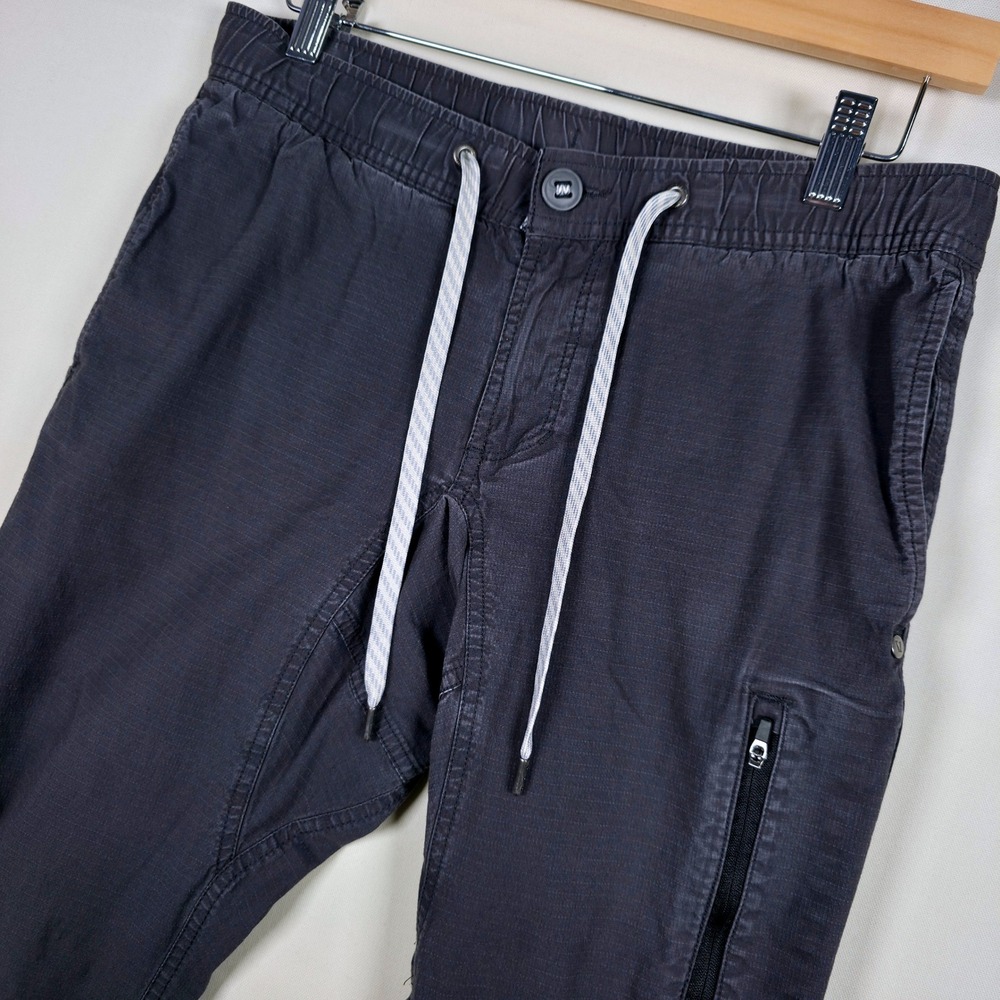 Vuori Ripstop Climber Pant Mens S Charcoal Grey Drawstring Cargo V412